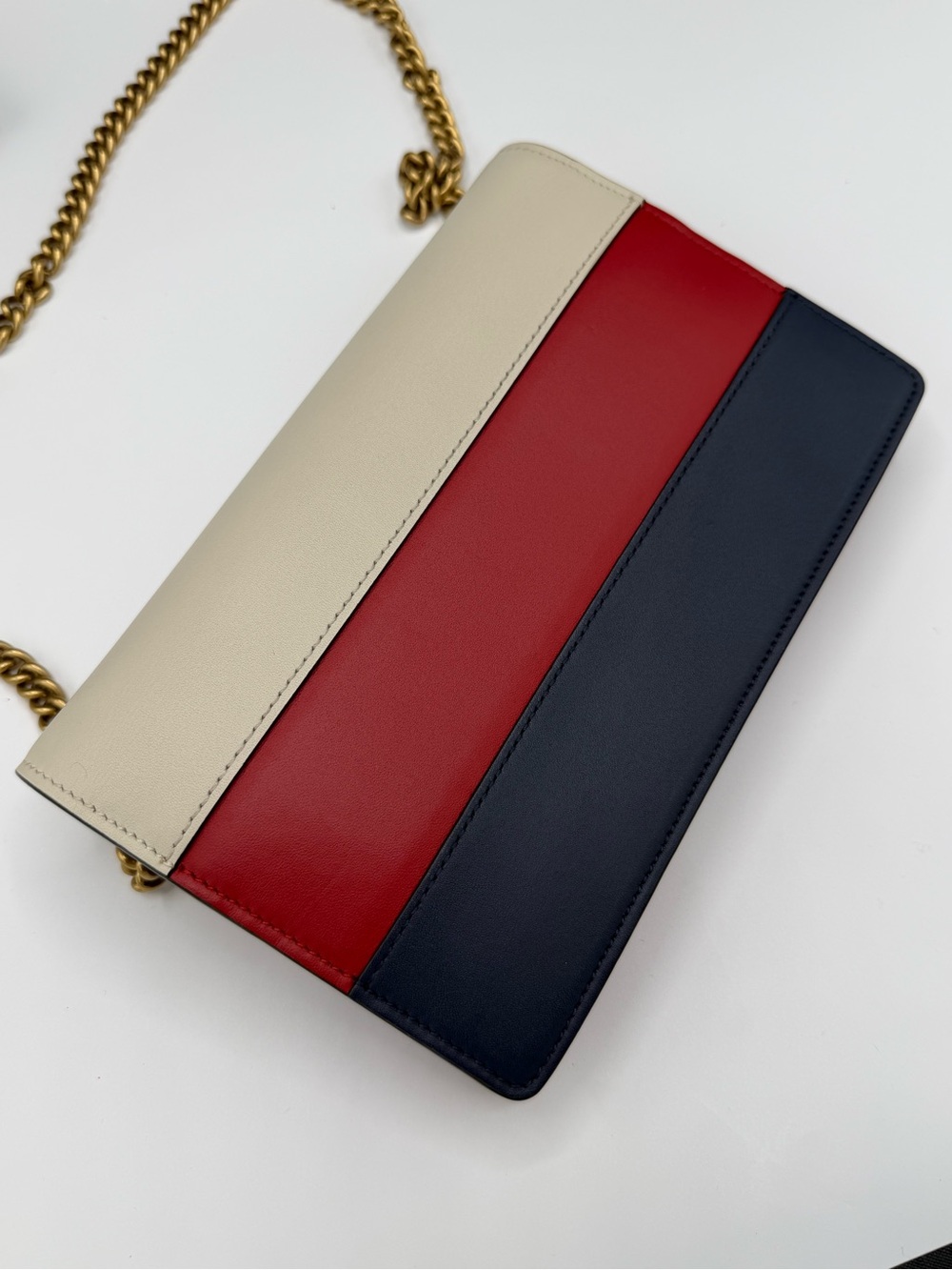 Gucci Queen Margaret Leather Wallet on Chain Crossbody Bag - Picture 2 of 9